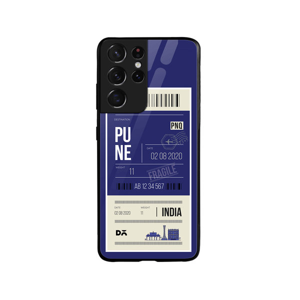 

DailyObjects Pune City Tag Glass Case Cover For Samsung Galaxy S21 Ultra