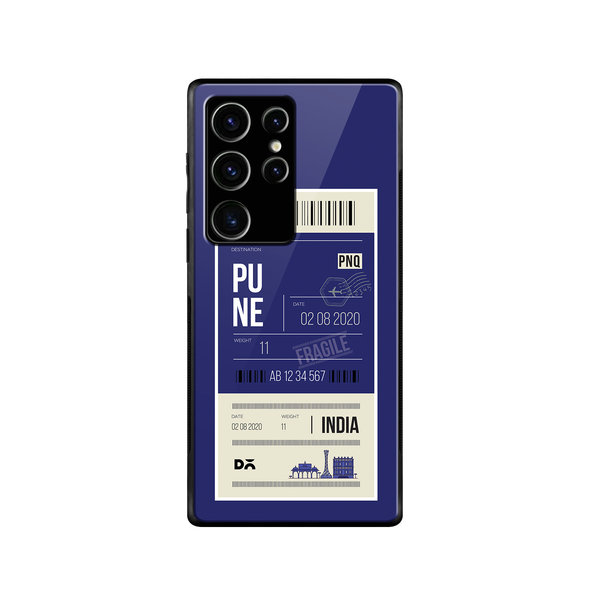 

DailyObjects Pune City Tag Glass Case Cover For Samsung Galaxy S23 Ultra