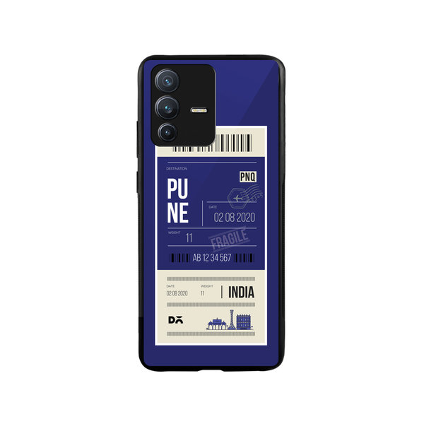 

DailyObjects Pune City Tag Glass Case Cover For Vivo V23 Pro