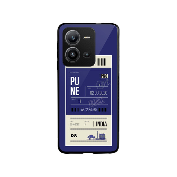 

DailyObjects Pune City Tag Glass Case Cover For Vivo V25