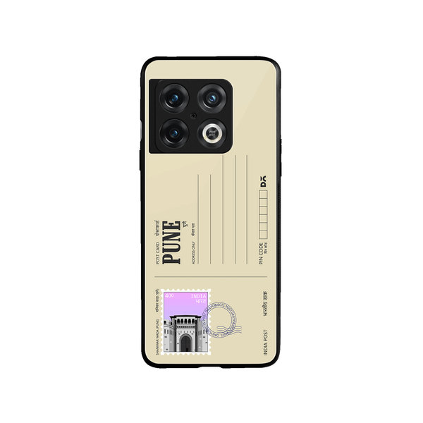 

DailyObjects Pune Shaniwar Wada Postcard Glass Case Cover For OnePlus 10 Pro