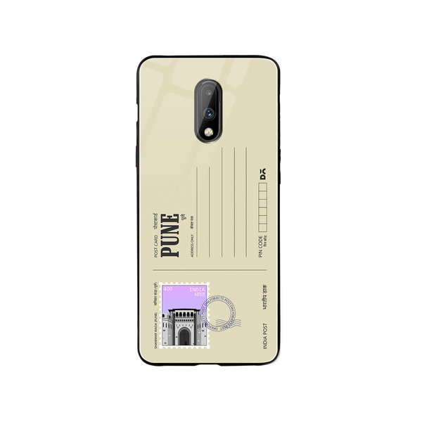 

DailyObjects Pune Shaniwar Wada Postcard Glass Case Cover For OnePlus 7