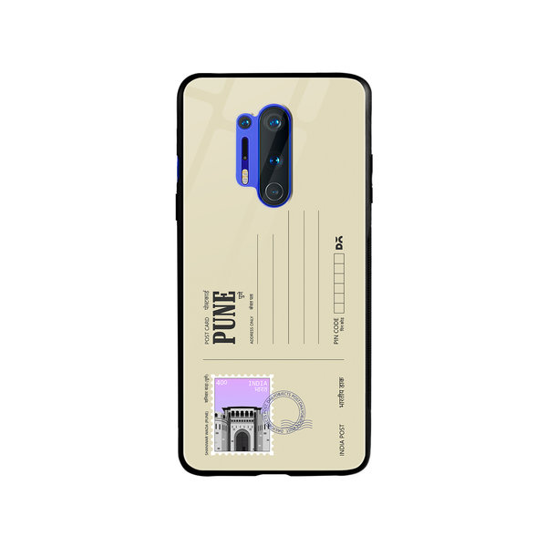 

DailyObjects Pune Shaniwar Wada Postcard Glass Case Cover For OnePlus 8 Pro