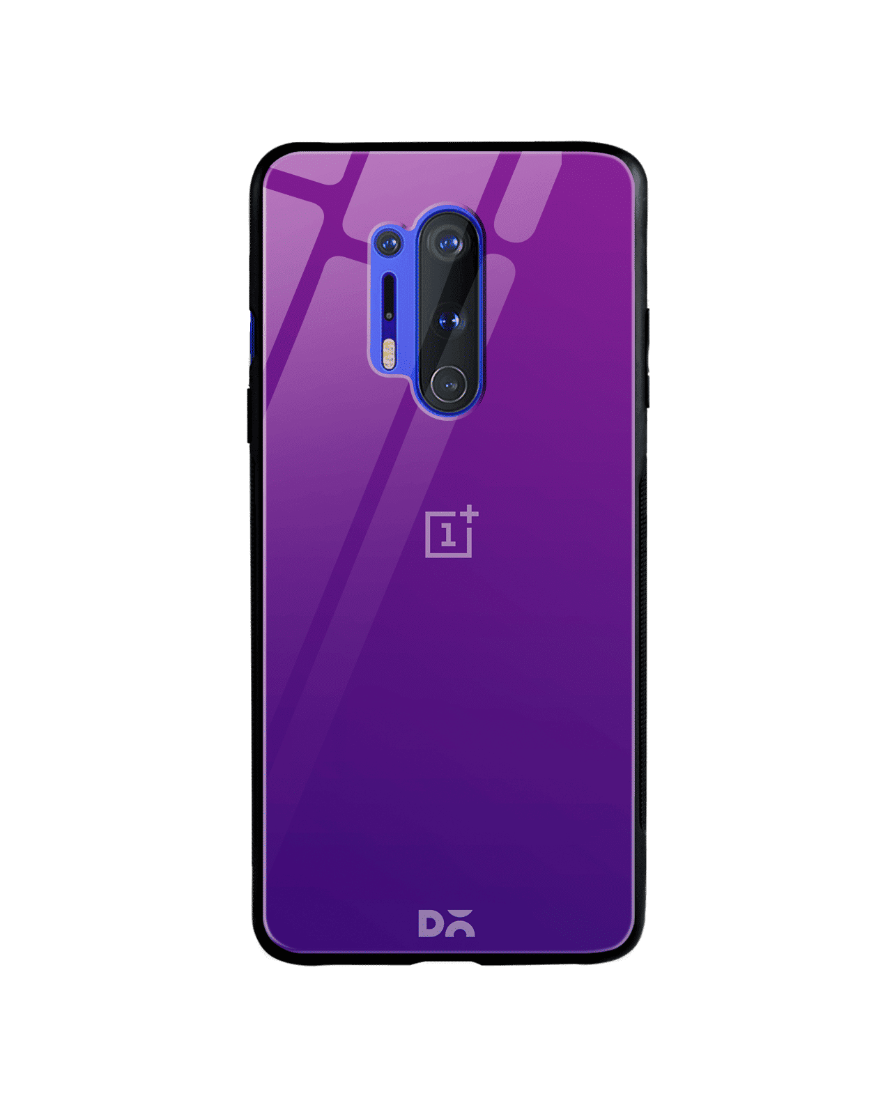 Purple Bloom Gradient Glass Case Cover For OnePlus 8 Pro