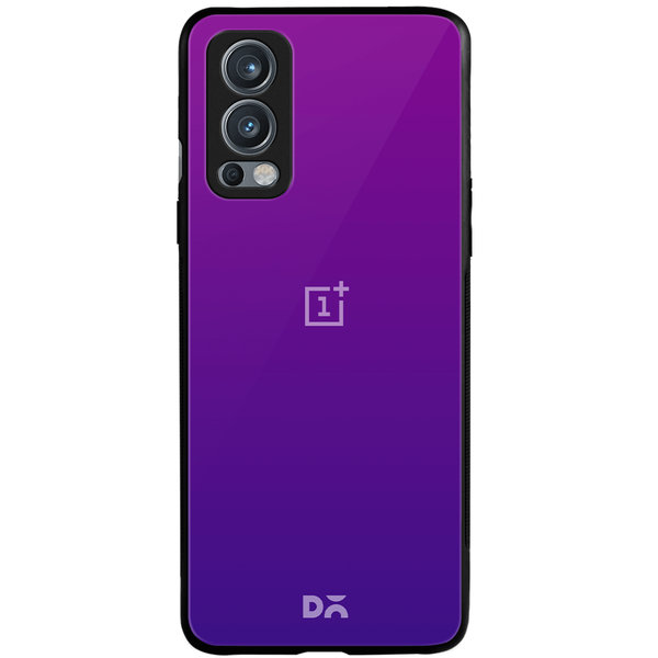 

DailyObjects Purple Bloom Gradient Glass Case Cover For OnePlus Nord 2