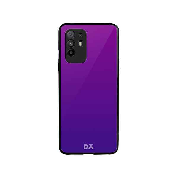 

DailyObjects Purple Bloom Gradient Glass Case Cover For Oppo F19 Pro Plus