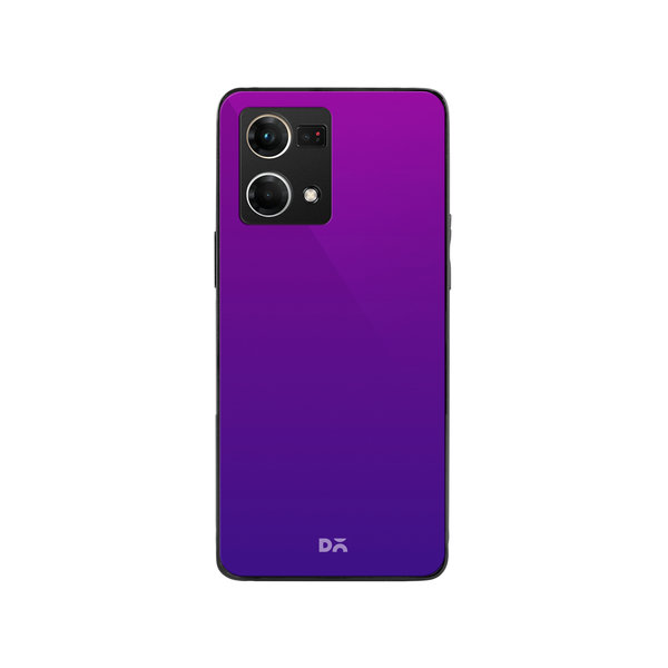 

DailyObjects Purple Bloom Gradient Glass Case Cover For Oppo F21 Pro