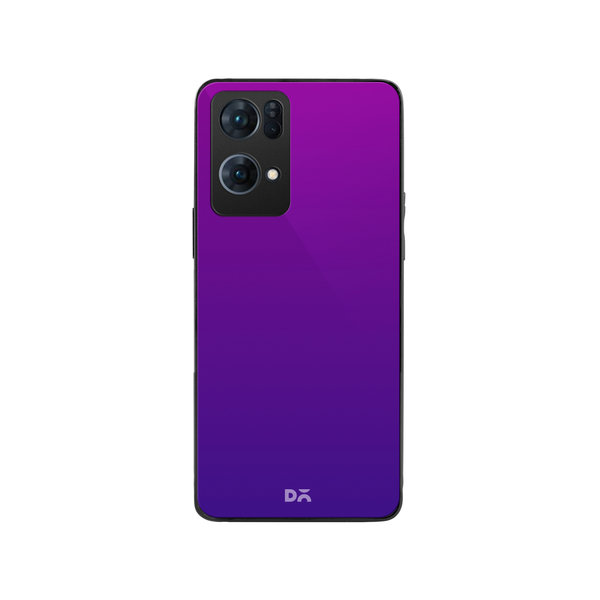 

DailyObjects Purple Bloom Gradient Glass Case Cover For Oppo Reno 7 Pro