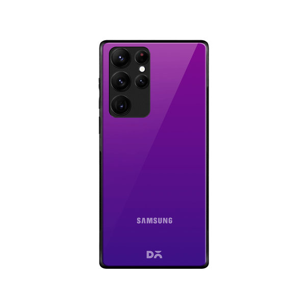 

DailyObjects Purple Bloom Gradient Glass Case Cover For Samsung Galaxy S22 Ultra