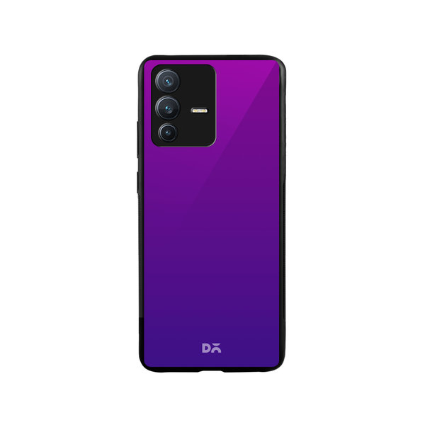 

DailyObjects Purple Bloom Gradient Glass Case Cover For Vivo V23 Pro