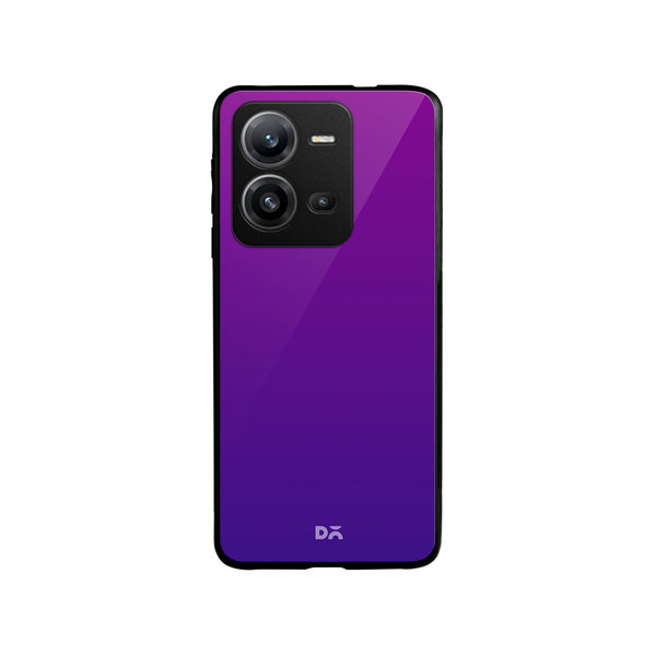 

DailyObjects Purple Bloom Gradient Glass Case Cover For Vivo V25