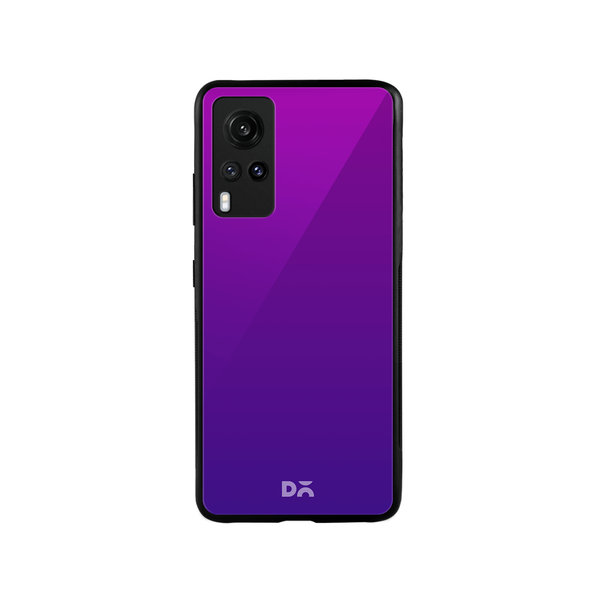 

DailyObjects Purple Bloom Gradient Glass Case Cover For Vivo X60