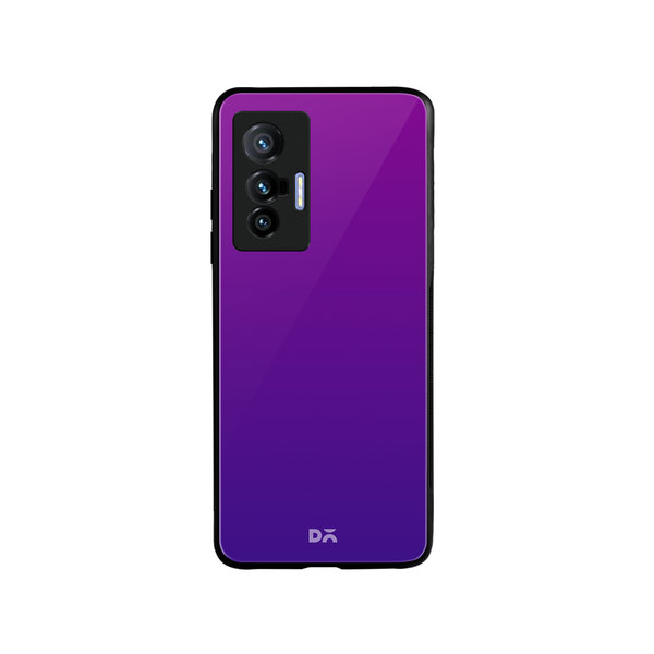 

DailyObjects Purple Bloom Gradient Glass Case Cover For Vivo X70