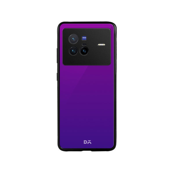 

DailyObjects Purple Bloom Gradient Glass Case Cover For Vivo X80