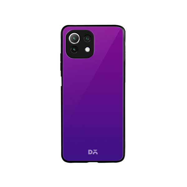 

DailyObjects Purple Bloom Gradient Glass Case Cover For Xiaomi Mi 11 Lite