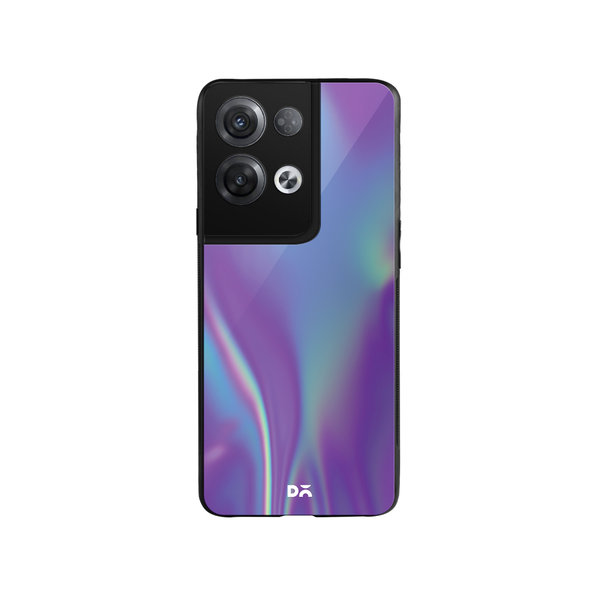 DailyObjects Purple Holo Satin Glass Case Cover For Oppo Reno 8 Pro Plus