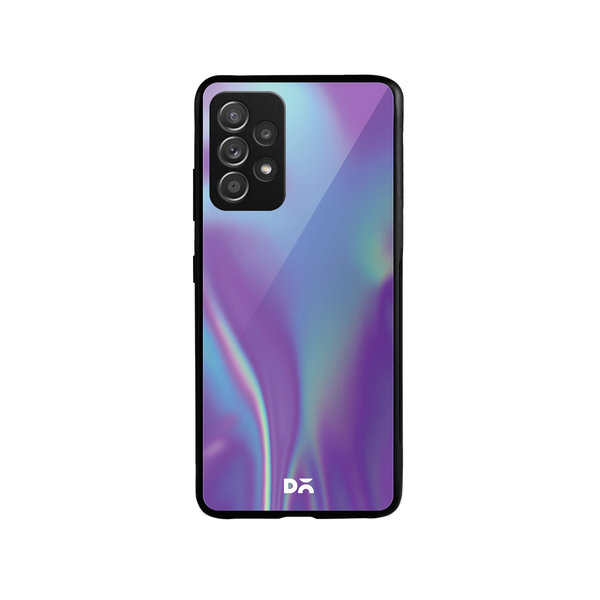 

DailyObjects Purple Holo Satin Glass Case Cover For Samsung Galaxy A52