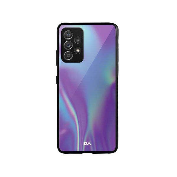 

DailyObjects Purple Holo Satin Glass Case Cover For Samsung Galaxy A53