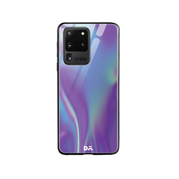 

DailyObjects Purple Holo Satin Glass Case Cover For Samsung Galaxy S20 Ultra