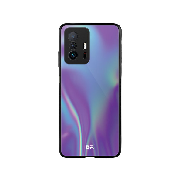 

DailyObjects Purple Holo Satin Glass Case Cover For Xiaomi 11T
