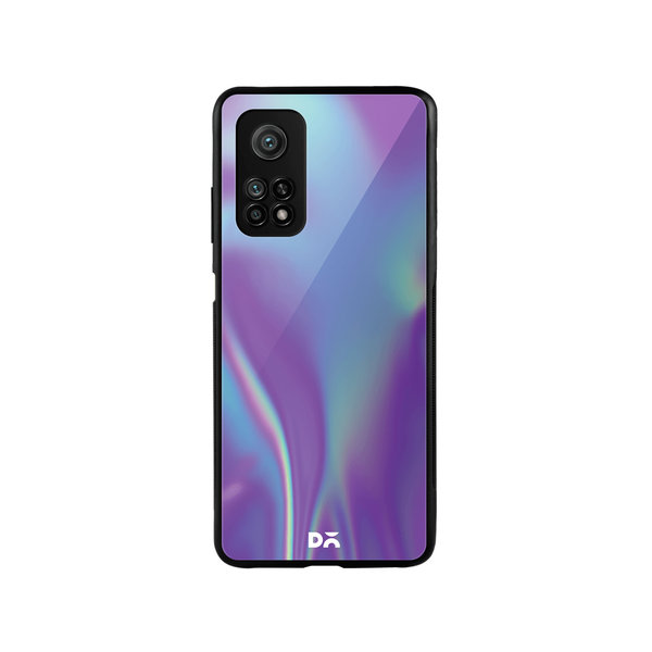 

DailyObjects Purple Holo Satin Glass Case Cover For Xiaomi Mi 10T