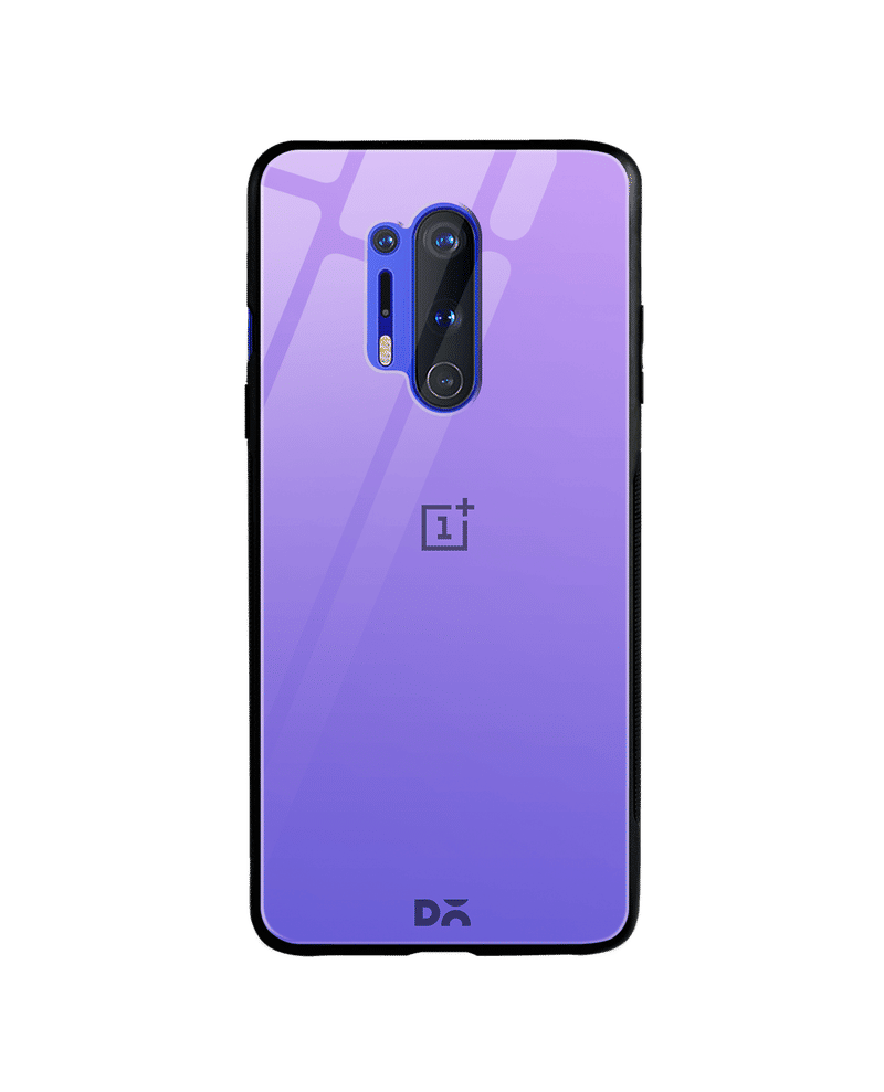 Purple Iris Gradient Glass Case Cover For OnePlus 8 Pro