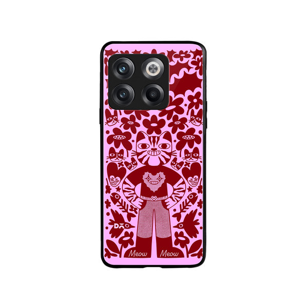 

DailyObjects Purr Man Glass Case Cover For OnePlus 10T