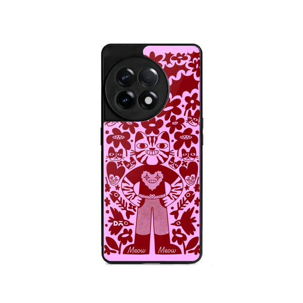 

DailyObjects Purr Man Glass Case Cover For OnePlus 11R