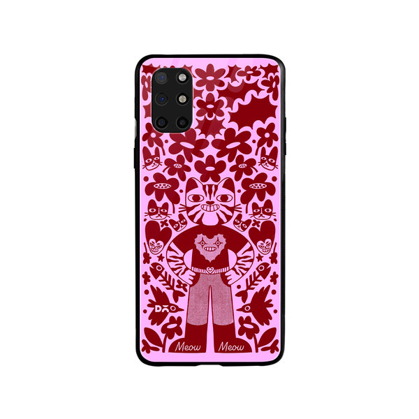

DailyObjects Purr Man Glass Case Cover For OnePlus 8T