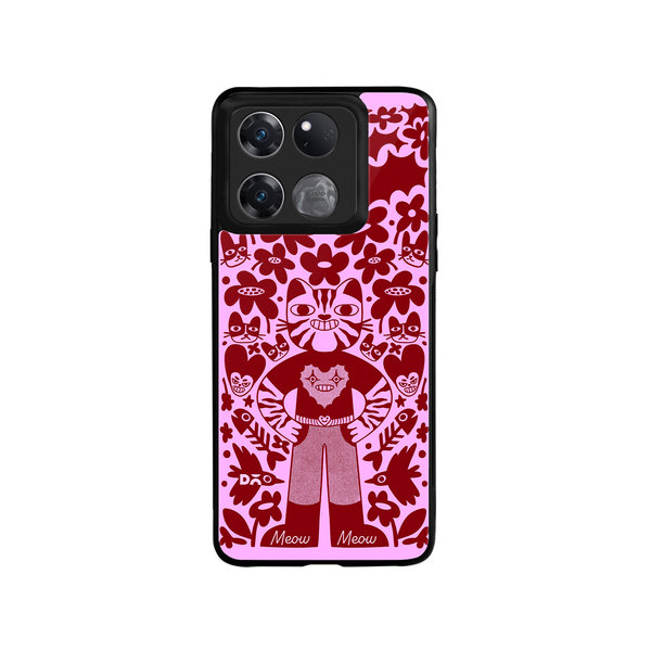 

DailyObjects Purr Man Glass Case Cover For OnePlus Ace Racing