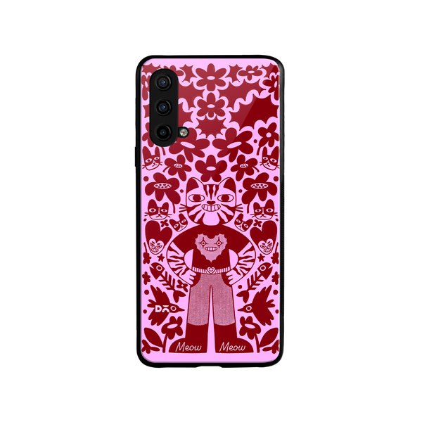 

DailyObjects Purr Man Glass Case Cover For OnePlus Nord CE