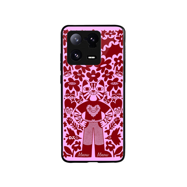 

DailyObjects Purr Man Glass Case Cover For Xiaomi 13 Pro