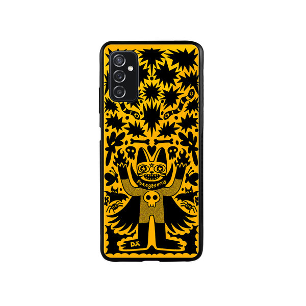 

DailyObjects Purry Dreams Glass Case Cover For Samsung Galaxy M52
