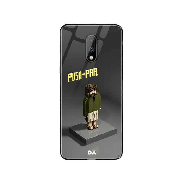 DailyObjects Push-Pa Glass Case Cover For OnePlus 7