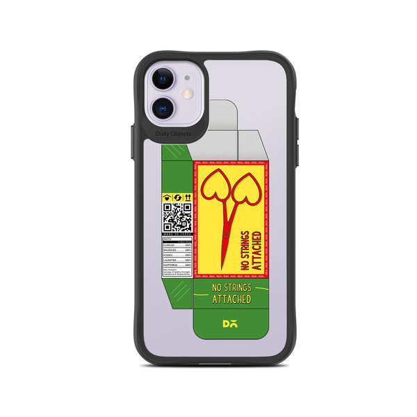 

DailyObjects Pyaar Scissors Black Hybrid Clear Case Cover For iPhone 11