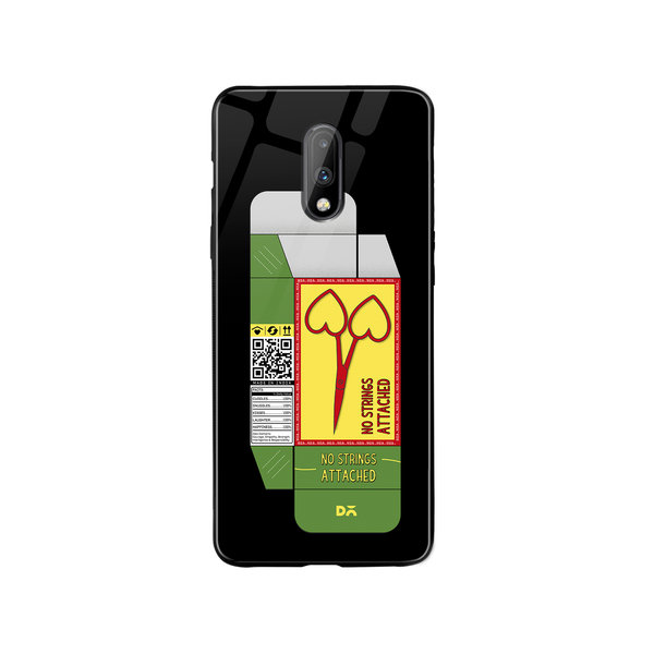 

DailyObjects Pyaar Scissors Glass Case Cover For OnePlus 7