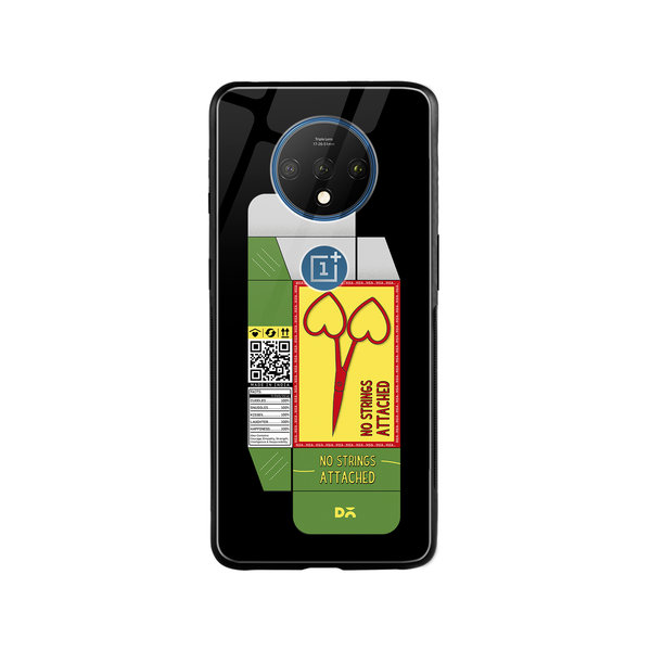 DailyObjects Pyaar Scissors Glass Case Cover For OnePlus 7T