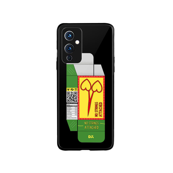 

DailyObjects Pyaar Scissors Glass Case Cover For OnePlus 9