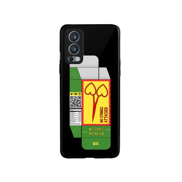 

DailyObjects Pyaar Scissors Glass Case Cover For OnePlus Nord 2