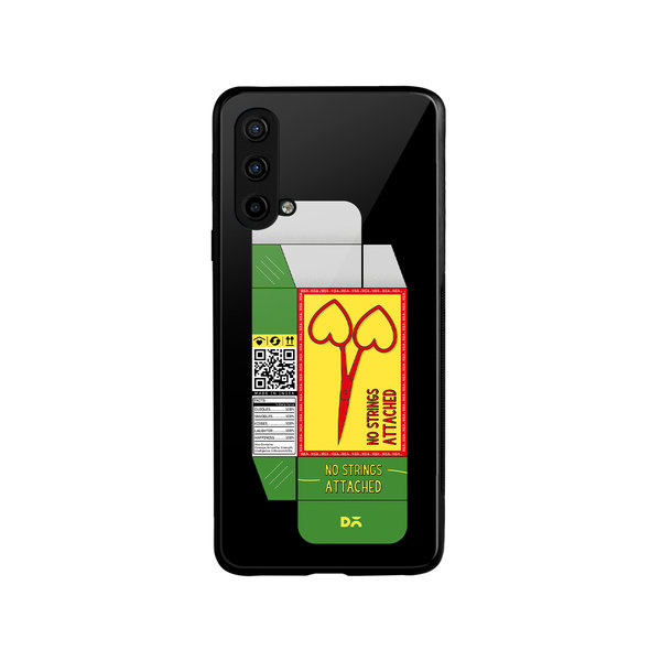 

DailyObjects Pyaar Scissors Glass Case Cover For OnePlus Nord CE