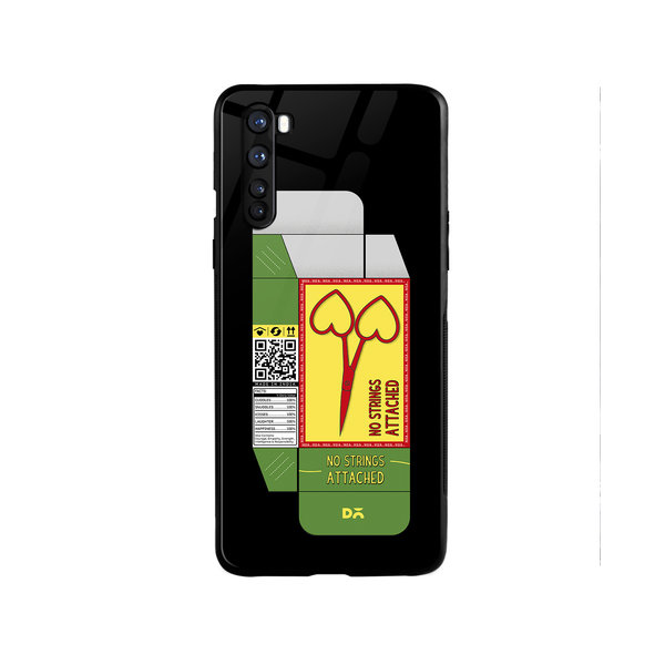 

DailyObjects Pyaar Scissors Glass Case Cover For OnePlus Nord