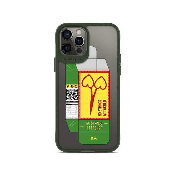 

DailyObjects Pyaar Scissors Green Hybrid Clear Case Cover For iPhone 12 Pro Max