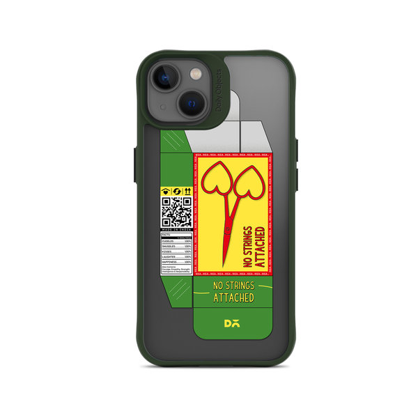 

DailyObjects Pyaar Scissors Green Hybrid Clear Case Cover For iPhone 13 Mini