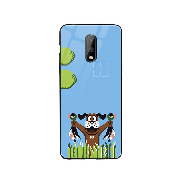 

DailyObjects Quack Hunt Glass Case Cover For OnePlus 7