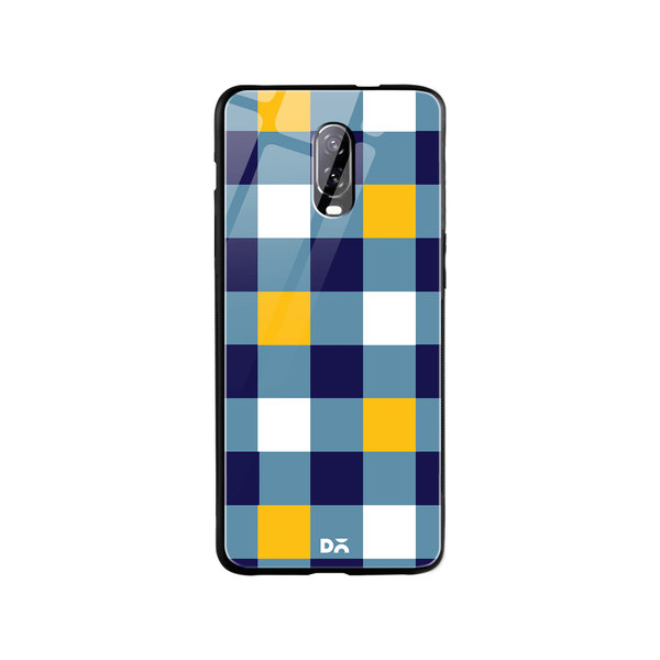 

DailyObjects Quartet Checks 1 Glass Case Cover For OnePlus 7