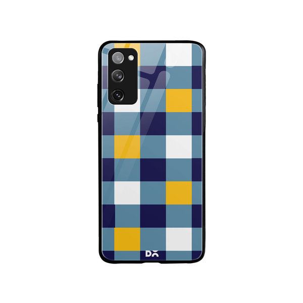 DailyObjects Quartet Checks 1 Glass Case Cover For Samsung Galaxy S20 FE