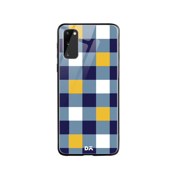 

DailyObjects Quartet Checks 1 Glass Case Cover For Samsung Galaxy S20
