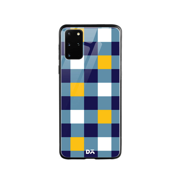 

DailyObjects Quartet Checks 1 Glass Case Cover For Samsung Galaxy S20 Plus