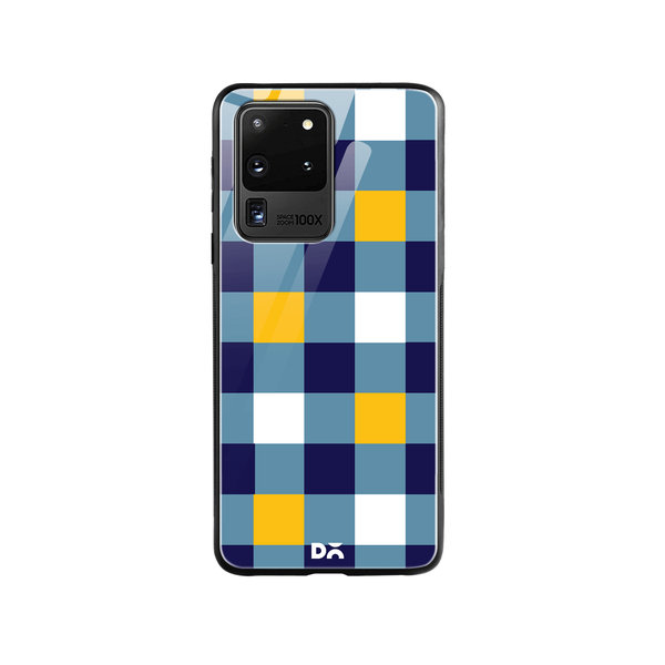 DailyObjects Quartet Checks 1 Glass Case Cover For Samsung Galaxy S20 Ultra