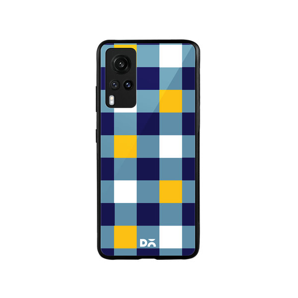 

DailyObjects Quartet Checks 1 Glass Case Cover For Vivo X60